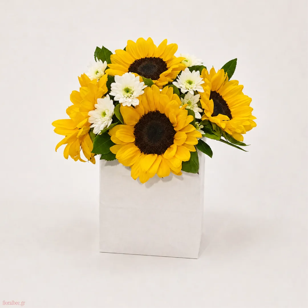 Golden Day Blossom Bag – Golden Day Blossom Bag | FloralBee Ανθοπωλείο Θεσσαλονίκη – Flower Shop Thessaloniki